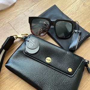 Quay | new glasses + clutch